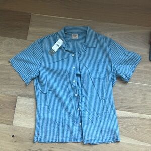 NWT Jach’s Seersucker Short Sleeve Button Down
